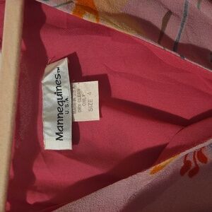 Vintage 90s Mannequines Silk Floral Maxi Dress - Made in USA - Size 4